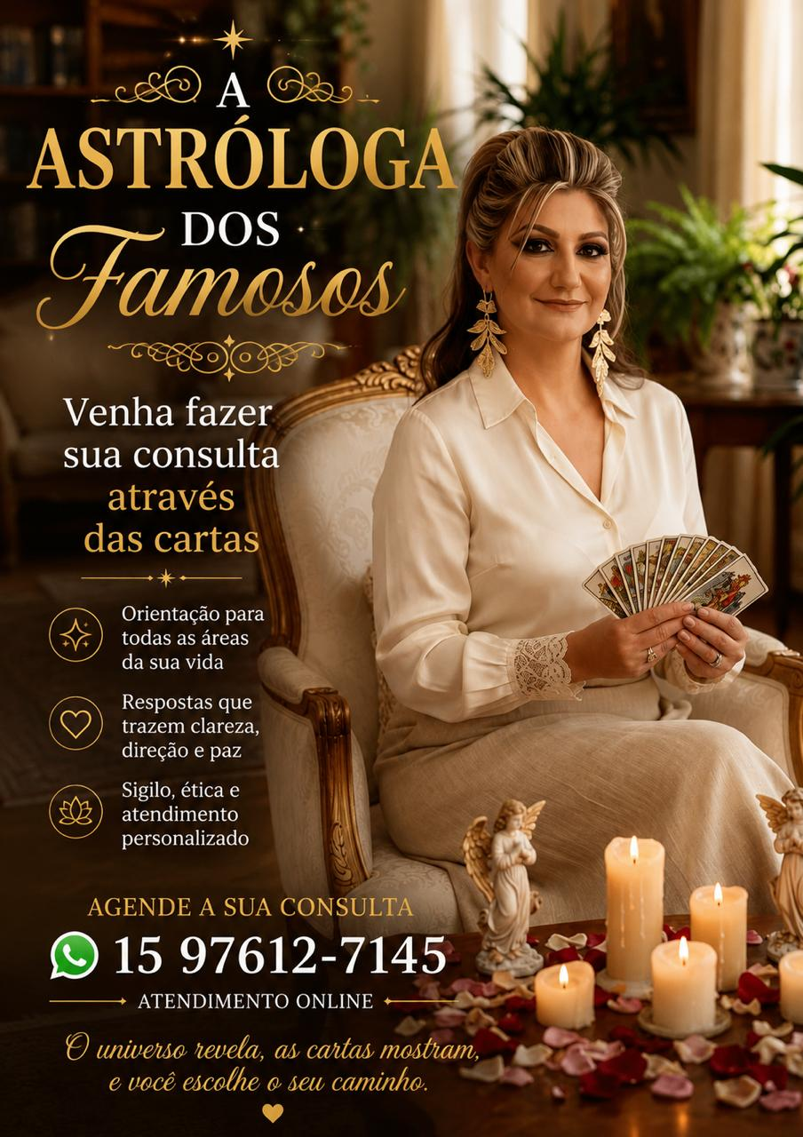 Mãe Helena do Amor segurando cartas de tarô, atendimento online por WhatsApp